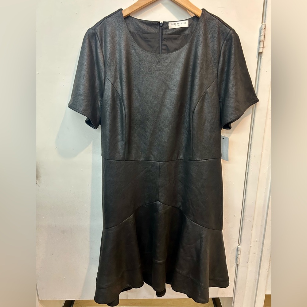 SKIES ARE BLUE black dress in size 2 XL